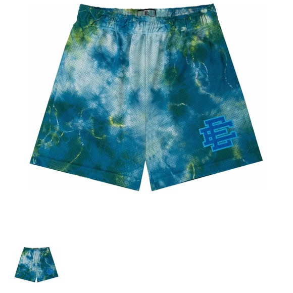 Eric Emanuel EE‎ Basic Men’s Shorts Deep Sea Blue Tie Dye